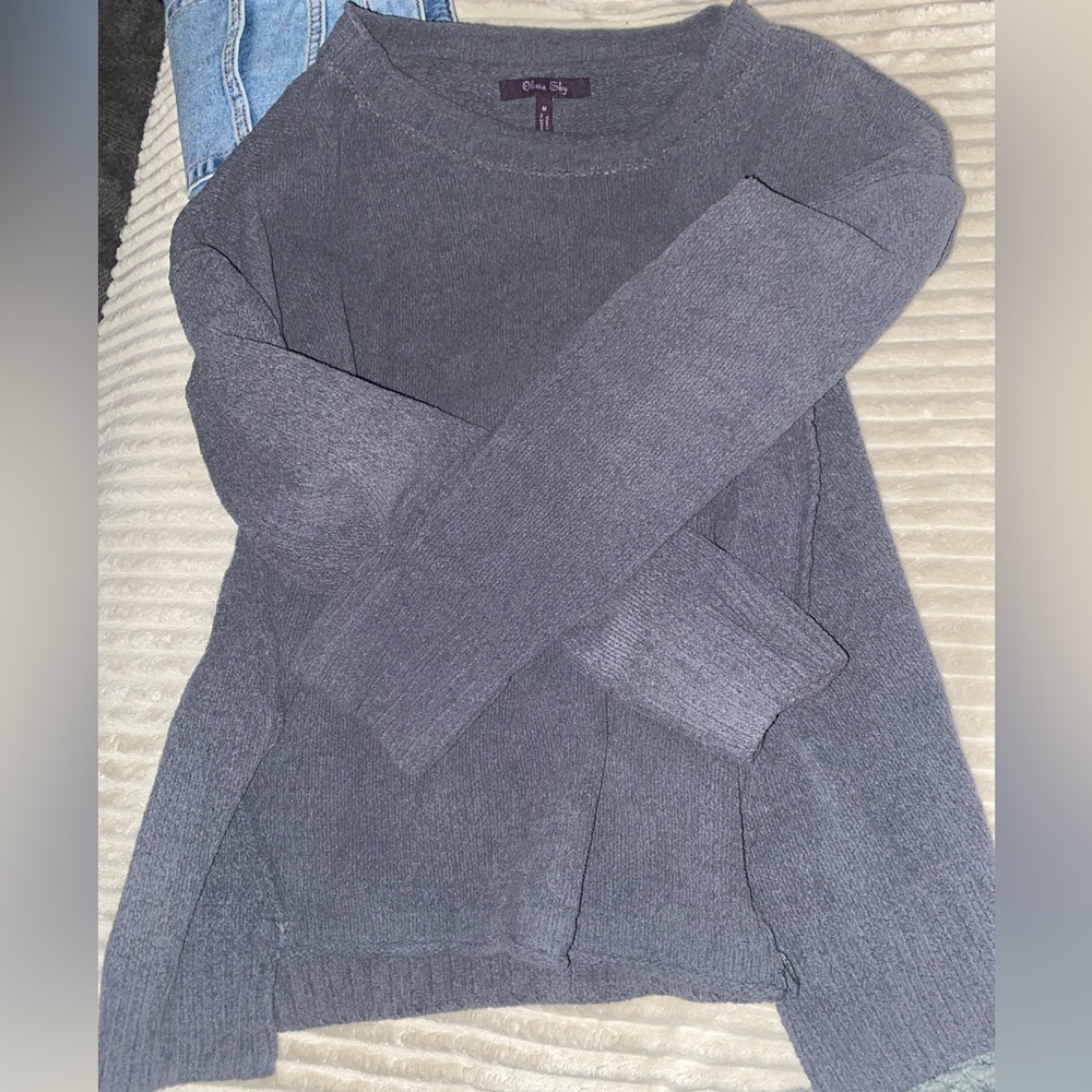 Crewneck Cozy Green Sweater